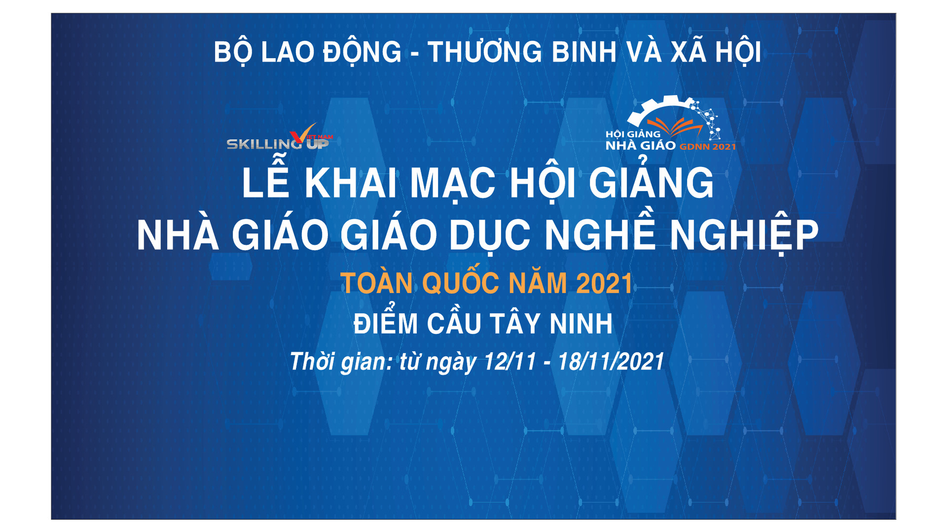 Thông báo Hội giảng nhà giáo giáo dục nghề nghiệp năm 2021