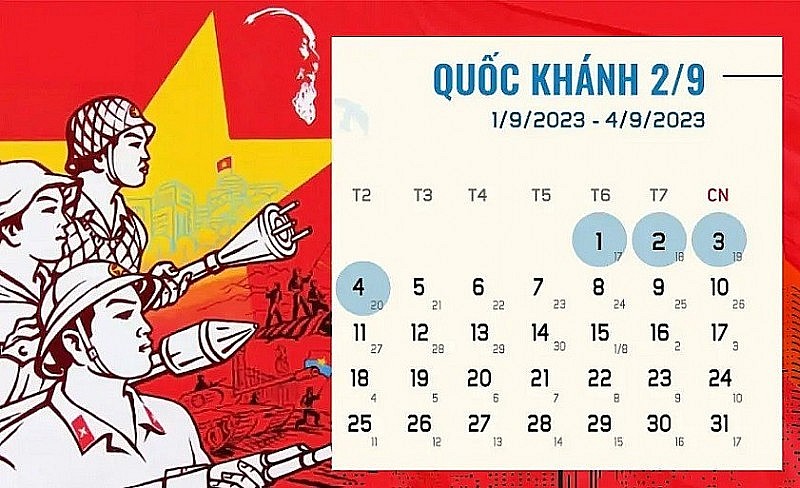 Thông báo VV nghỉ Lễ Quốc khánh 02/9/2023