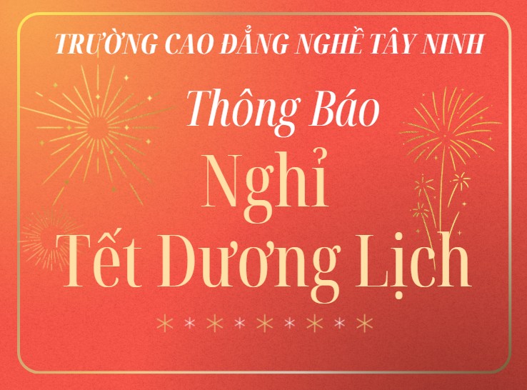 Thông báo nghỉ Tết Dương lịch